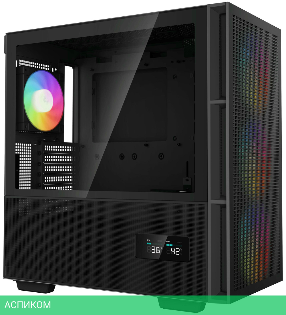 Корпус DeepCool CH560 Digital ATX без БП черный (R-CH560-BKAPE4D-G-1)