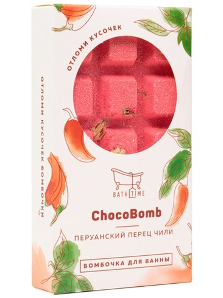 Бомбочка для ванны BathTime Chocobomb Перуанский перец чили