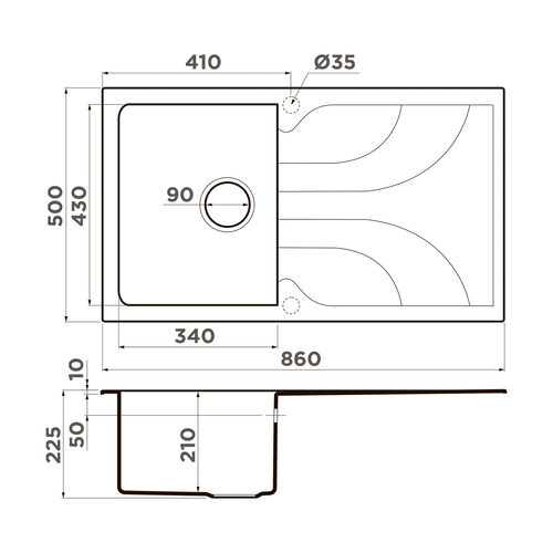 кухонная мойка Omoikiri Yasugata 86-PL Tetogranit/платина