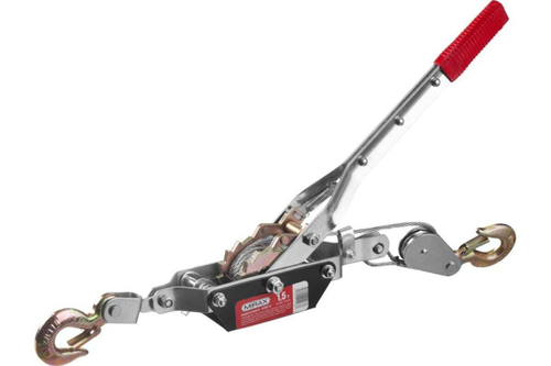 ЛЕБЕДКА РУЧНАЯ РЫЧАЖНАЯ MIRAX ТРОСОВАЯ 1,5Т 1,8М 43130-1.5