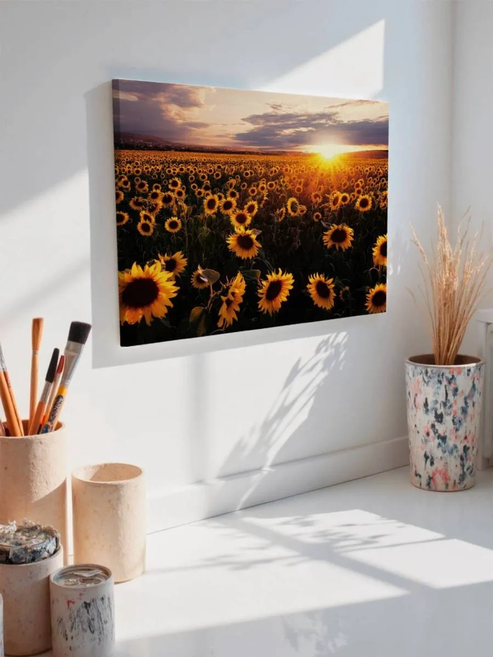 Картина на стену 40 X 50 Поле подсолнухов