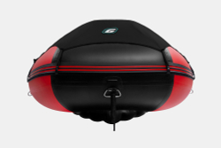 Надувная лодка GLADIATOR E450PRO красно-черный