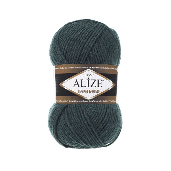 Пряжа Alize (Ализе) Lana Gold / уп.5 мот. по 100 г, 240м, 426 петроль А
