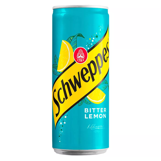 Газированный напиток Schweppes Bitter Lemon со вкусом горького лимона, 330 мл