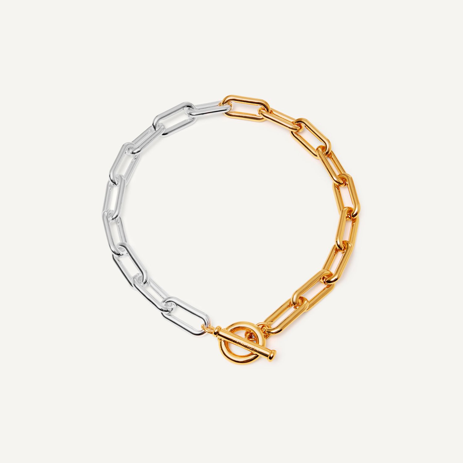 Колье Half Gold - Silver Chain