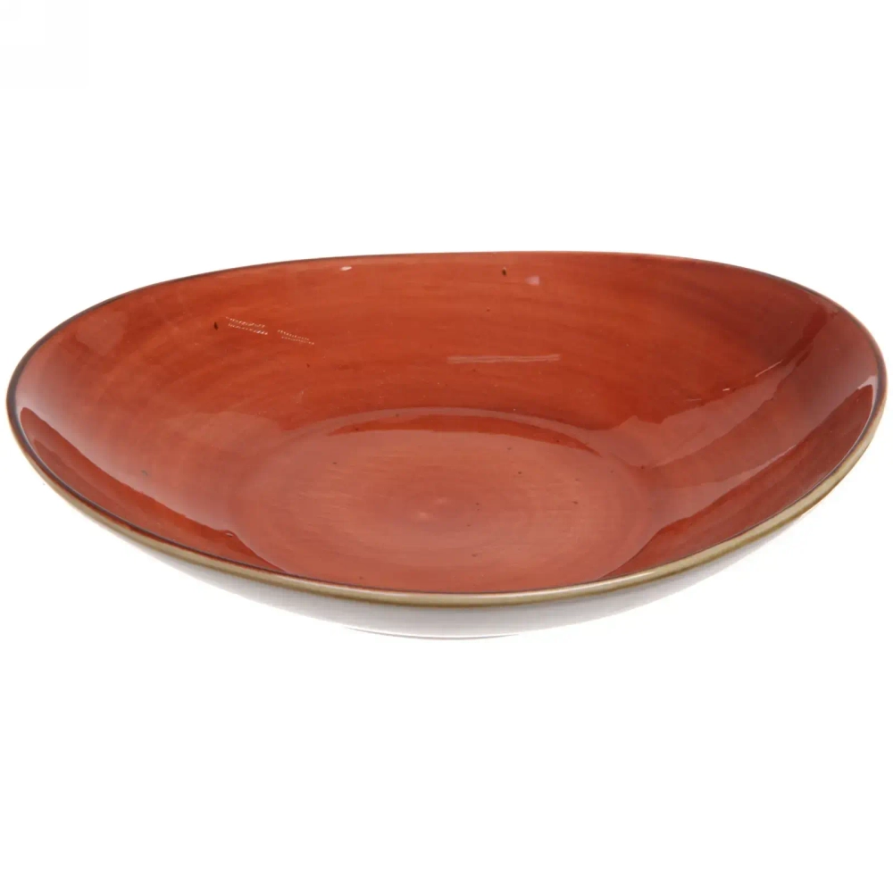 Тарелка керамическая «Corsica orange» 22*19,5*5