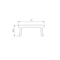 Экран COMFORT10-V-FANTOM-2000 OPAL (Arlight, Пластик) 052559