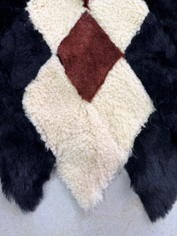 Покрывало меховое ковер из шкуры овчины