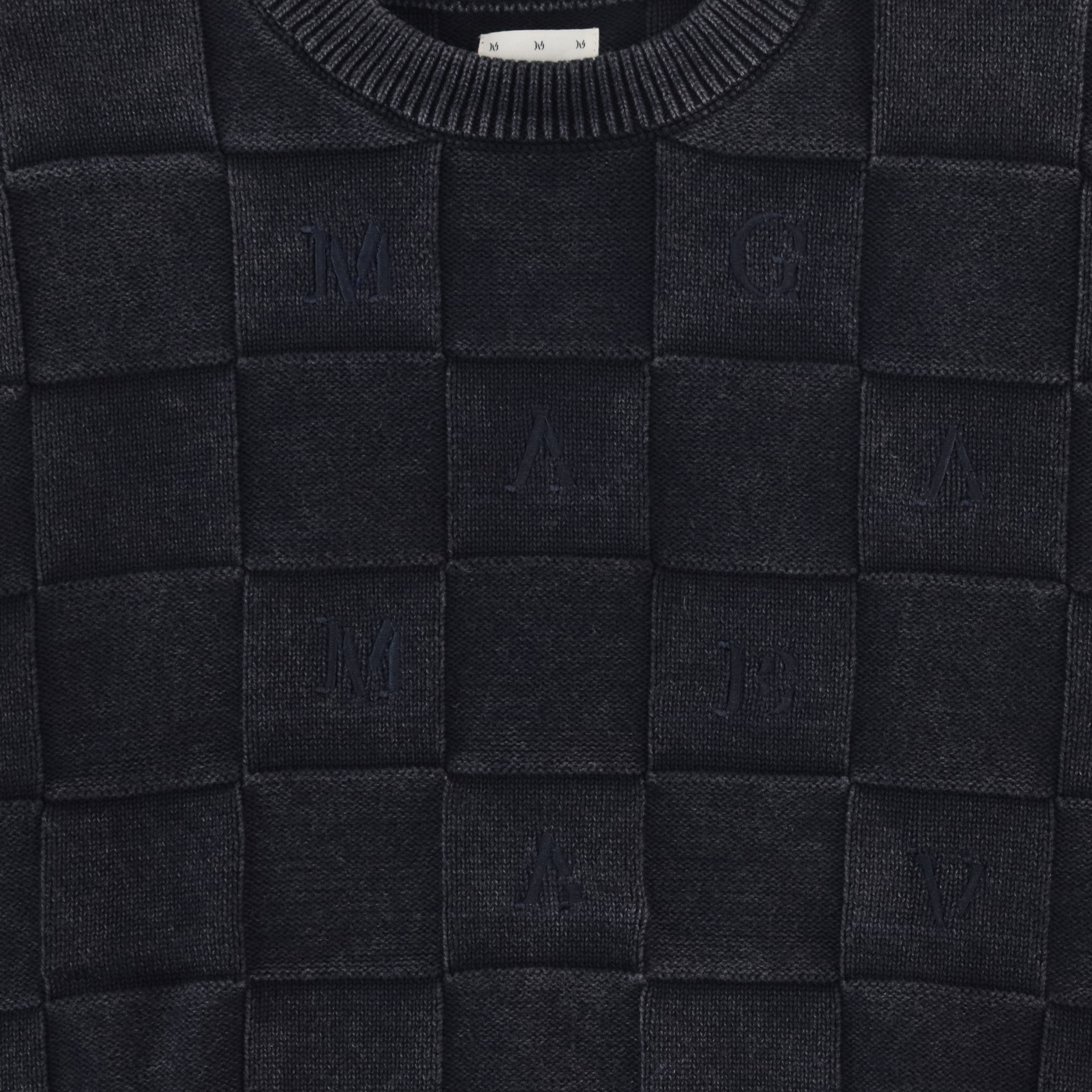 Свитер Magamaev Squared script sweater (black) артикул: - купить в магазине Дайс