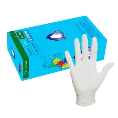 Перчатки нитриловые смотровые нестерильные неопудренные Safe&Care размер M белый 50 пар