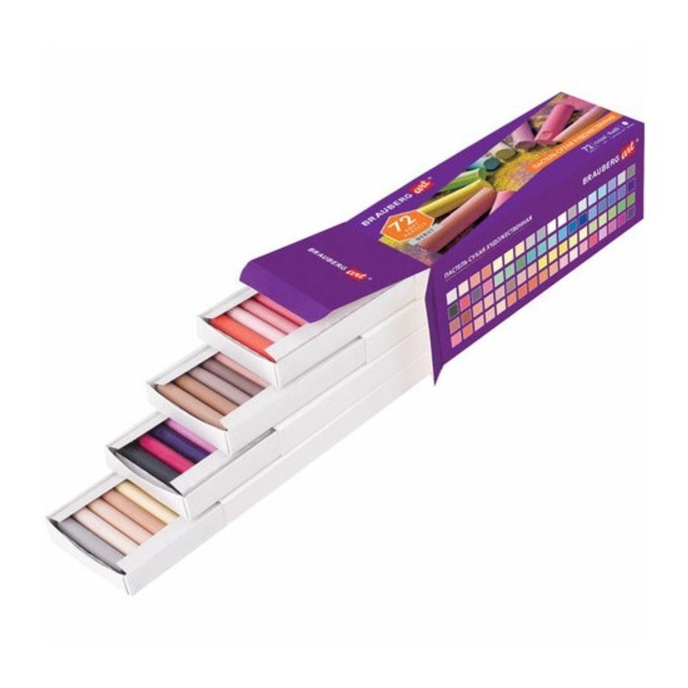 Пастель художественная Brauberg 72цв. Art Debut