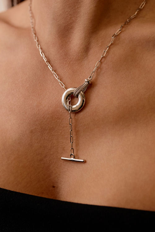 Колье - галстук на якорной цепи