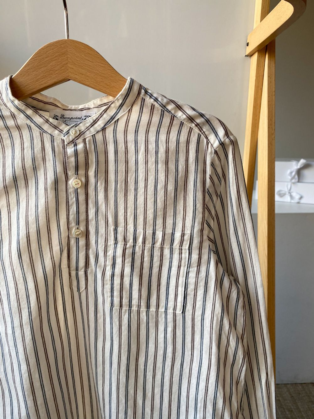 Хлопковая рубашка Bonpoint, 128