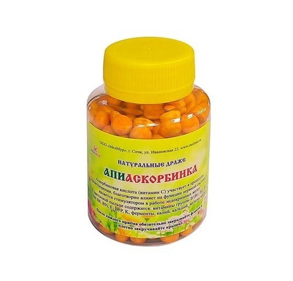 Апиаскорбинка МелМур (пыльца + витамин С) 100гр.