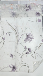 Органза Голд Текстиль арт. 1244918 фиолетовые цветы (высота 300 см, Турция)