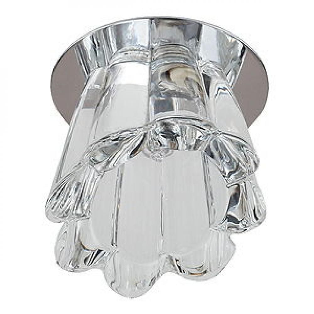 Спот ERA CH/WN "Колокол"хром прозрачный цоколь G9