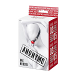 Красный кляп-шар 4см на черных ремешках ToyFa Anonymo 310305