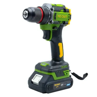 Procraft Дрель-шуруповерт, 20 В, 45 Нм, 1 АКБ