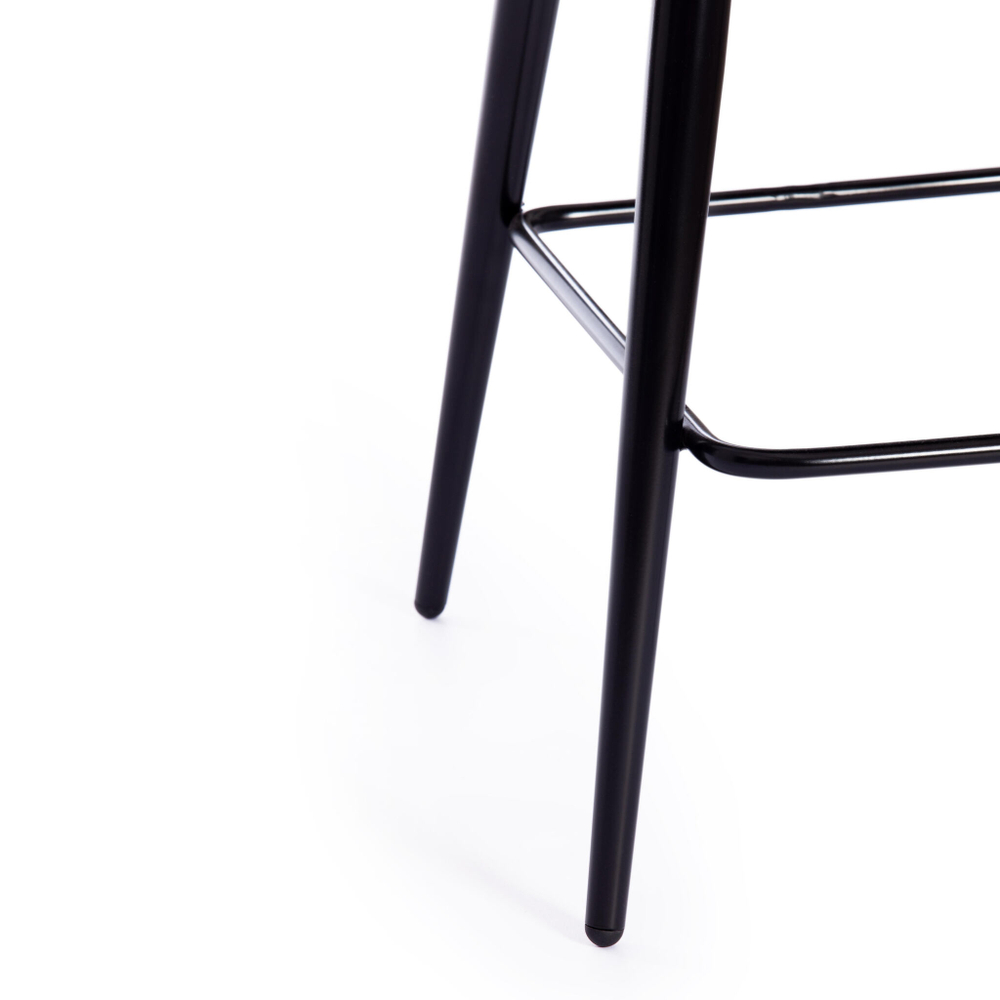 Стул полубарный CHILLY (mod. 7095пб ) ткань/металл, 53x44x94 см, высота до сиденья 66 см, коричневый barkhat 12/черный (Комплект из 2 шт.)