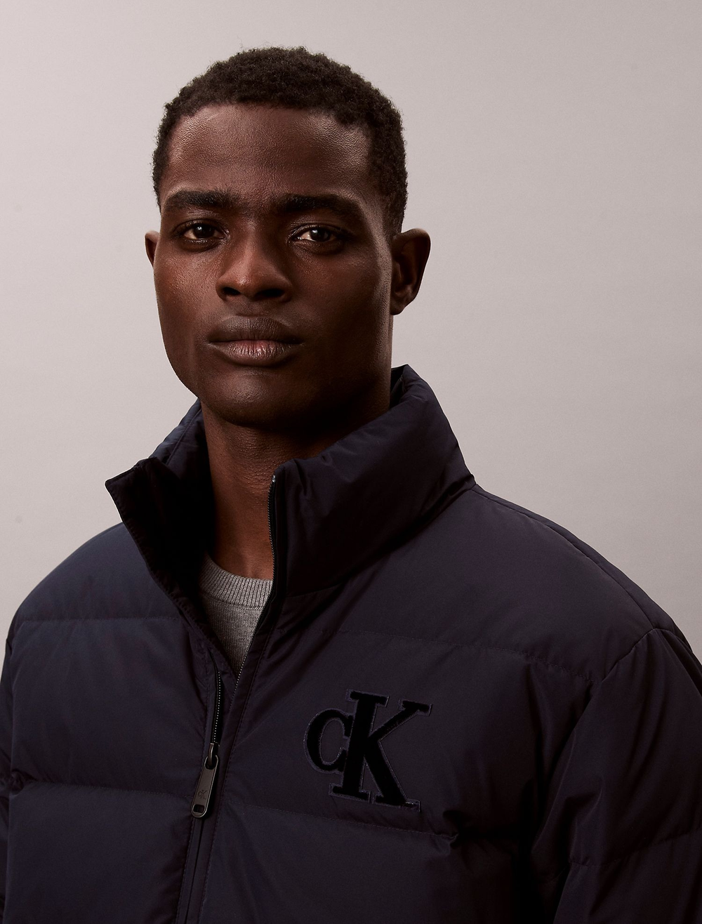 Пуховик Calvin Klein Chenille Monogram Dark Sapphire