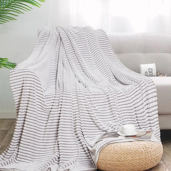 Велсофт тисненый "Серая чайка" | ш.220 см | 265 г/м² | полиэстер-100%