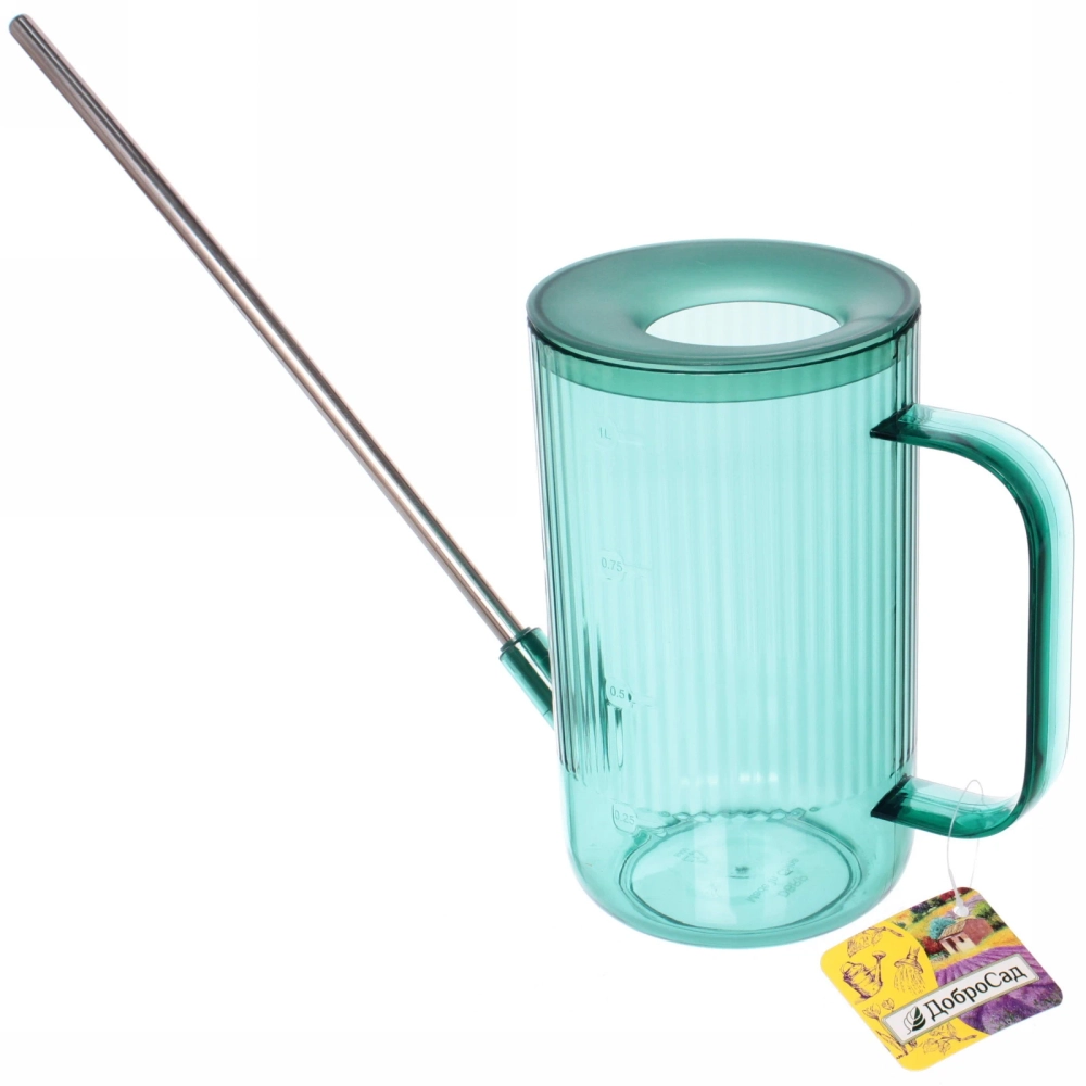 Лейка для растений 1л «Niagara Falls» с прикорневым поливом, нефрит ДоброСад