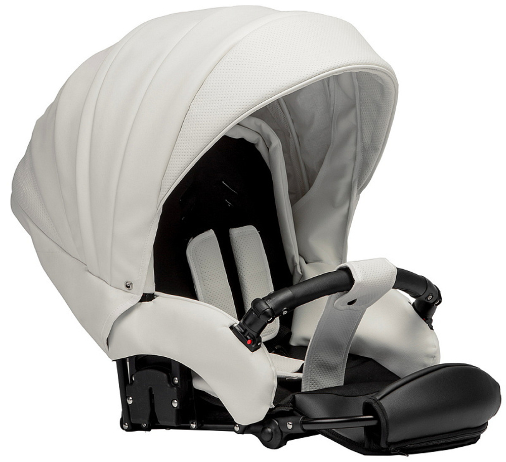 Детская коляска Indigo Special Plus 3 в 1 с автокреслом Avionaut Cosmo Is01 белая кожа