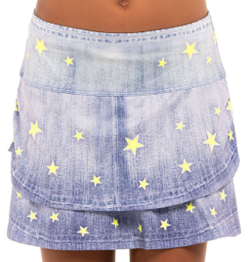 Юбка для девочки теннисная Lucky in Love Novelty All Stars Skirt W/Back Pocket - multi