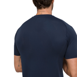 Мужское теннисное поло Wilson Players Seamless Crew 2.0 T-Shirt Men - Blue