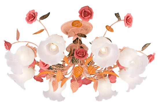 0583/8 PINK+DARK GREEN (1) Люстра