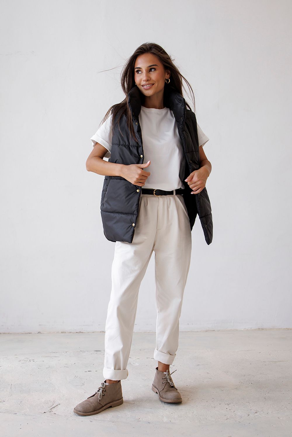 Жилет ko-ko-ko женский утеплённый черный