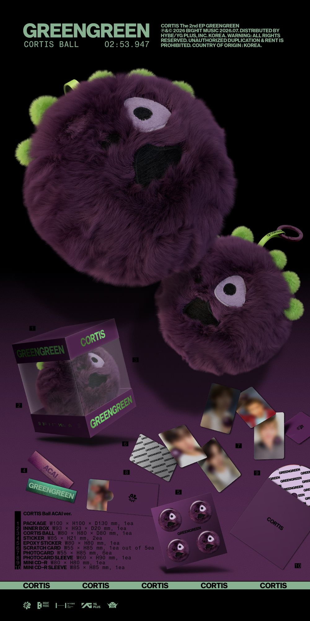 Альбом CORTIS - GREENGREEN (CORTIS Ball ver.)