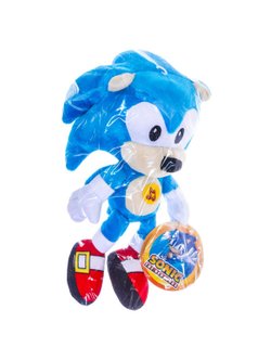 Игрушка мягкая Соник 20 см, голубой, озвученный