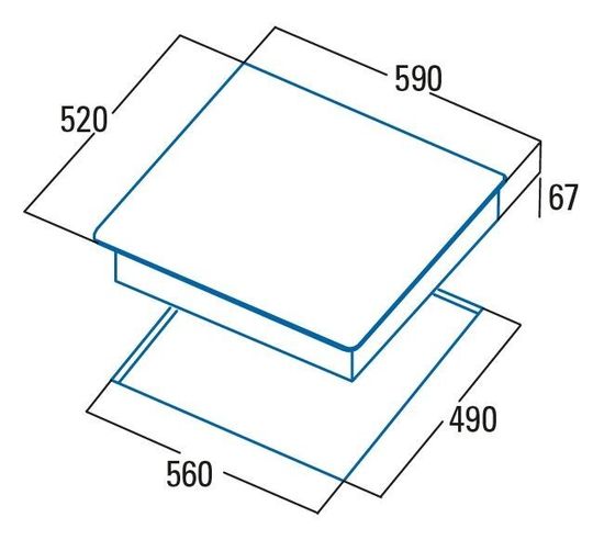 Электрическая варочная панель Cata TD 6003BK