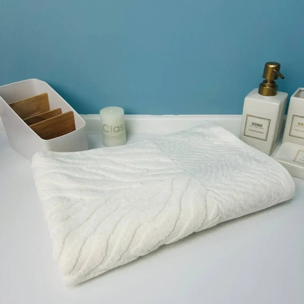 Полотенце махровое 70*140см «Florence» цвет кремовая астра 03-009, плотность 450 гр/м2