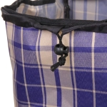 Тележка хозяйственная с сумкой (100*40*35см, колеса 21см,грузоподъемность до50 кг) синяя SYD100B-1