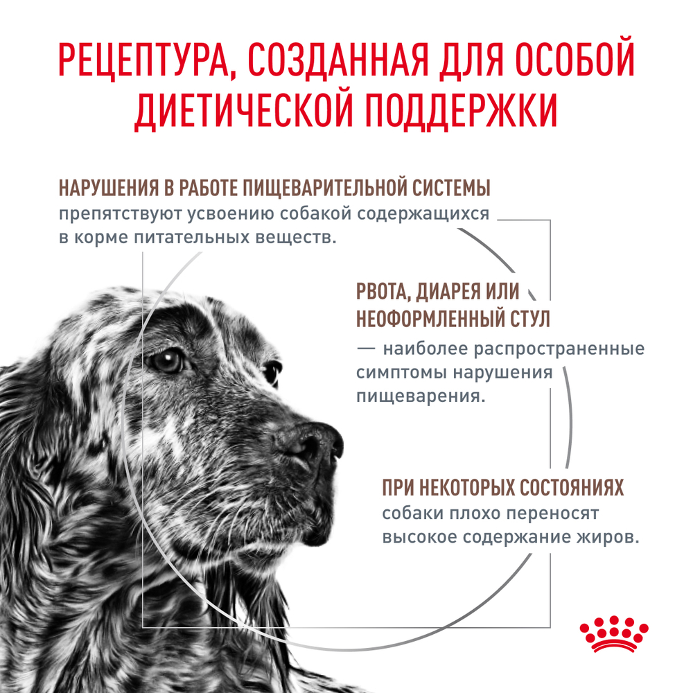 ROYAL CANIN Gastrointestinal Low Fat Диетический корм для собак при нарушениях пищеварения, 1,5 кг