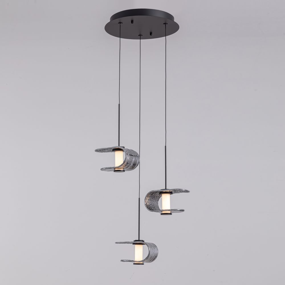 Подвесной светильник MD24020901-3A black/smoky