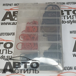 Набор пластик кейс  КОЛЬЦА резиновые 383шт (30383) (плоские: резин,пластик,упл волокно) 7-55мм