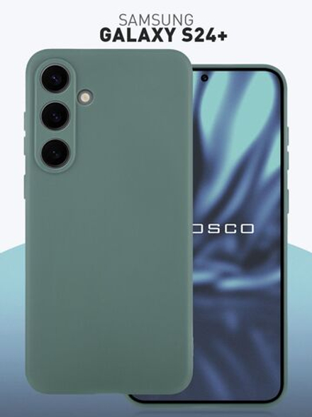 Чехол ROSCO для Samsung Galaxy S24+ (арт.SS-S24P-COLOURFUL-DARKGREEN )