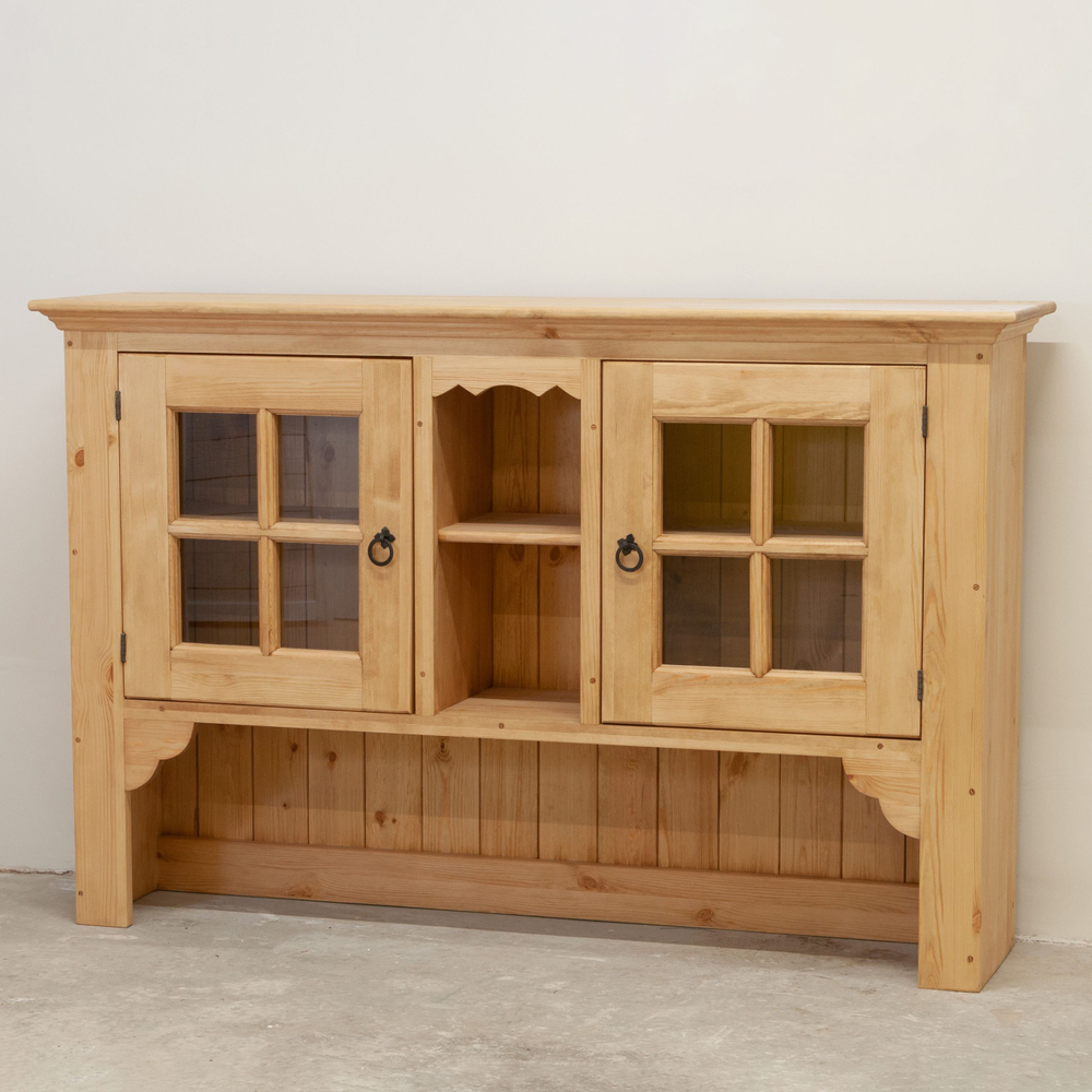 Шкаф буфет Прованс 4 двери 6 ящиков из массива сосны (верхняя и нижняя часть буфета)