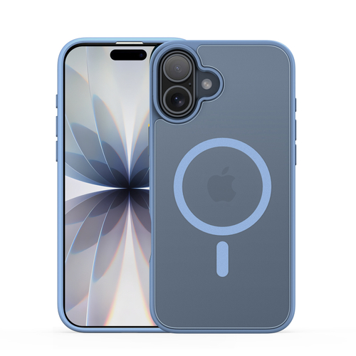 Матовый защитный чехол светло-синего цвета с MagSafe для iPhone 17, серия Yind Series от Dux Ducis