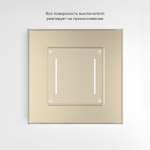 Умный сенсорный выключатель двухклавишный (шампань) W4523011