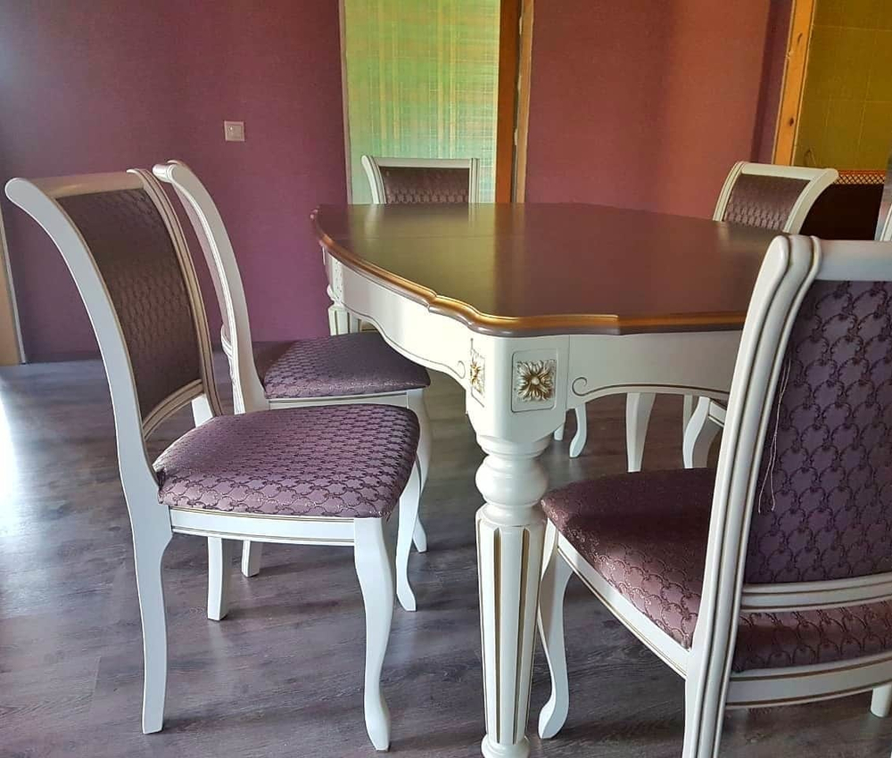 Стул СМ 10 (бук/тон орех с золотой патиной)