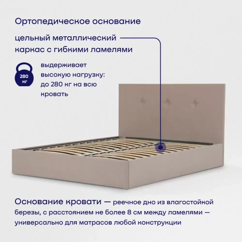 Кровать BuyRelax (велюр, без ПМ)