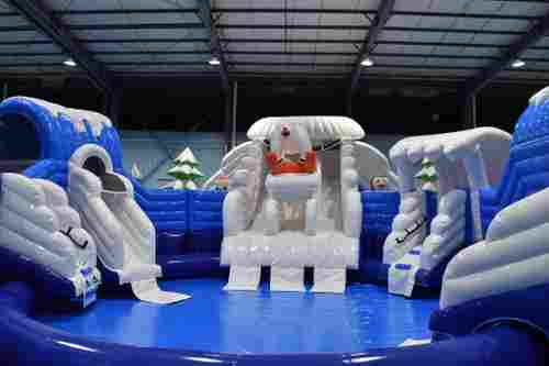 Наземный надувной аквапарк «Морское царство 2» 23*23*6 м