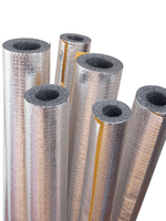 Трубная изоляция 42, утеплитель для труб 13 мм из вспененного полиэтилена, с защитным покрытием из алюминиевой фольги, армированной стеклосеткой, теплоизоляция