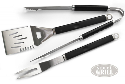 Набор для гриля (рукав: лопатка, вилка, щипцы)