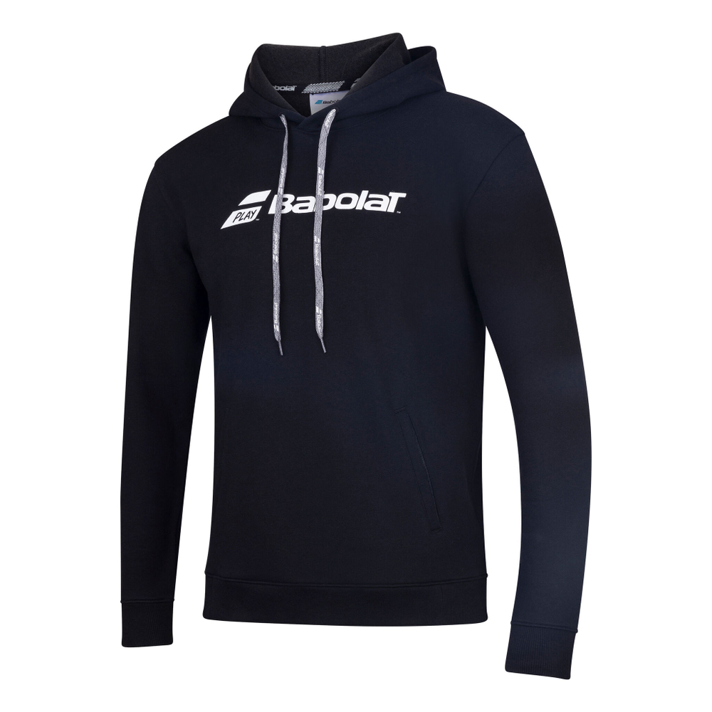 Мужская кофта теннисная Babolat Exercise Hoody Men - Black, White