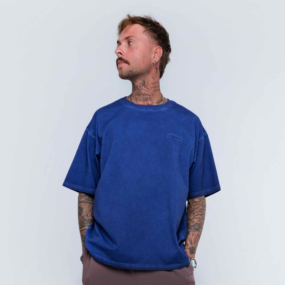 Футболка OG Logo Monochrome синяя